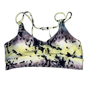New NWT Wildfox Sweat Tie Dye Athletic Sports Bra XL Strappy